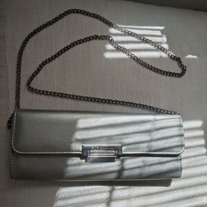 Elegant Silver Clutch Bag